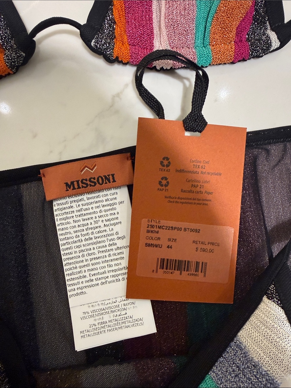 Missoni Triangle Bikini Set - Picture 5 of 9